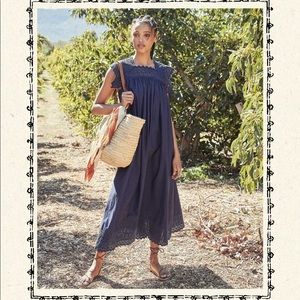 Brand New DOEN CATRIONA DRESS in Navy XS